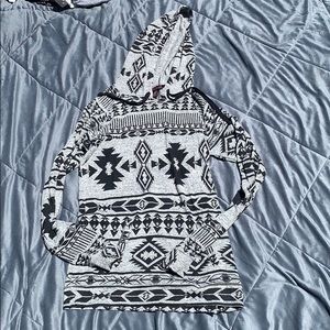 Aztec print hoodie